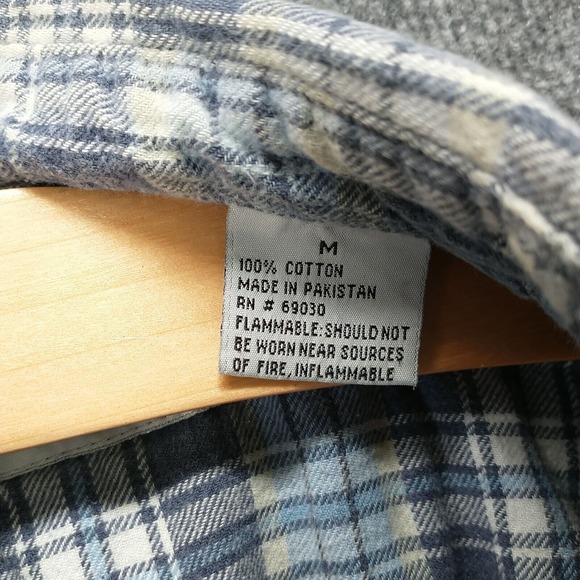 Cold Storage Men's Pearl Snap Shirt Multicolor Medium Long Sleeve Plaid Cotton - Picture 9 of 12